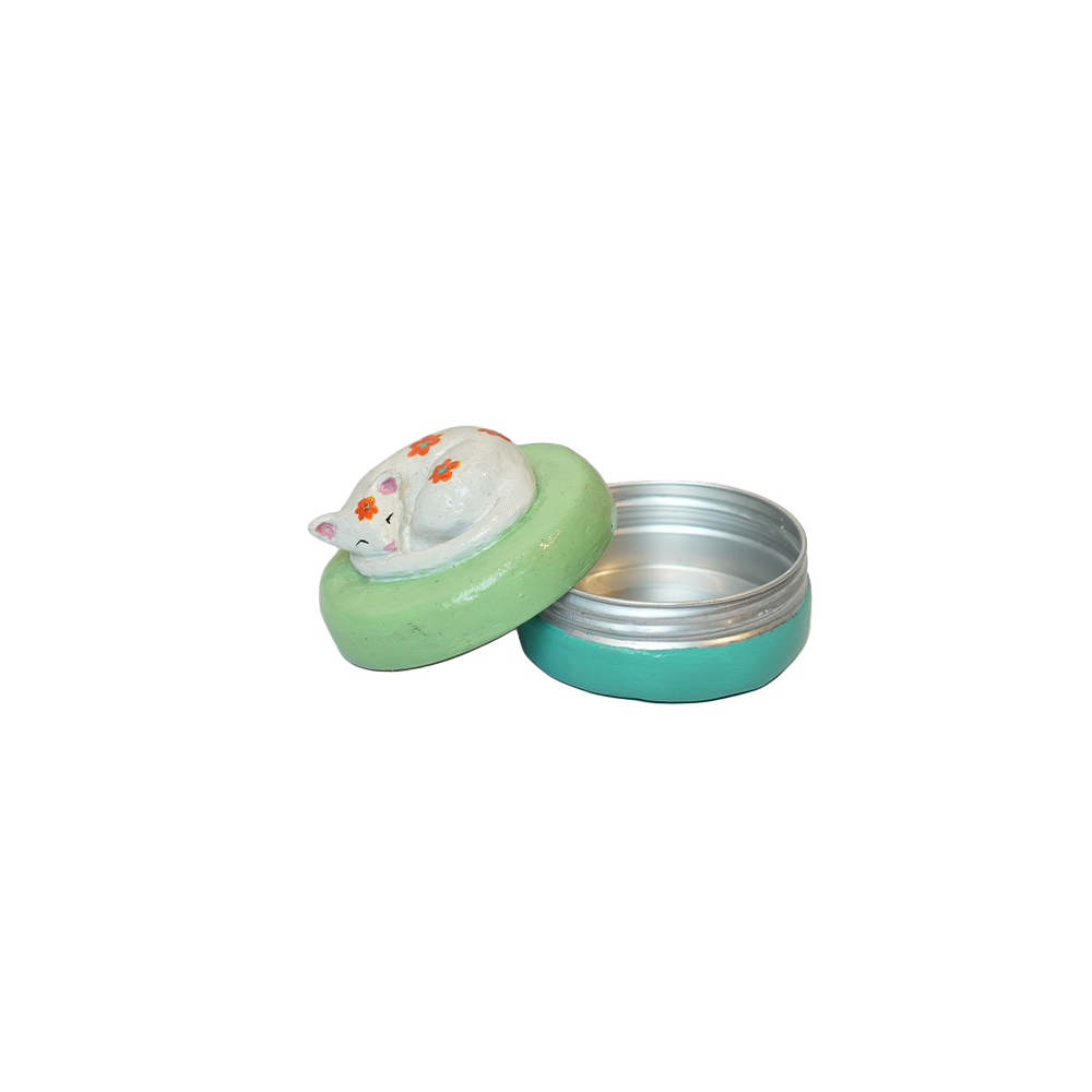 Handmade Keepsake Jar - Cat