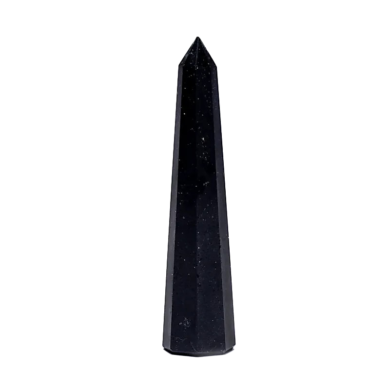 Black tourmaline obelisk