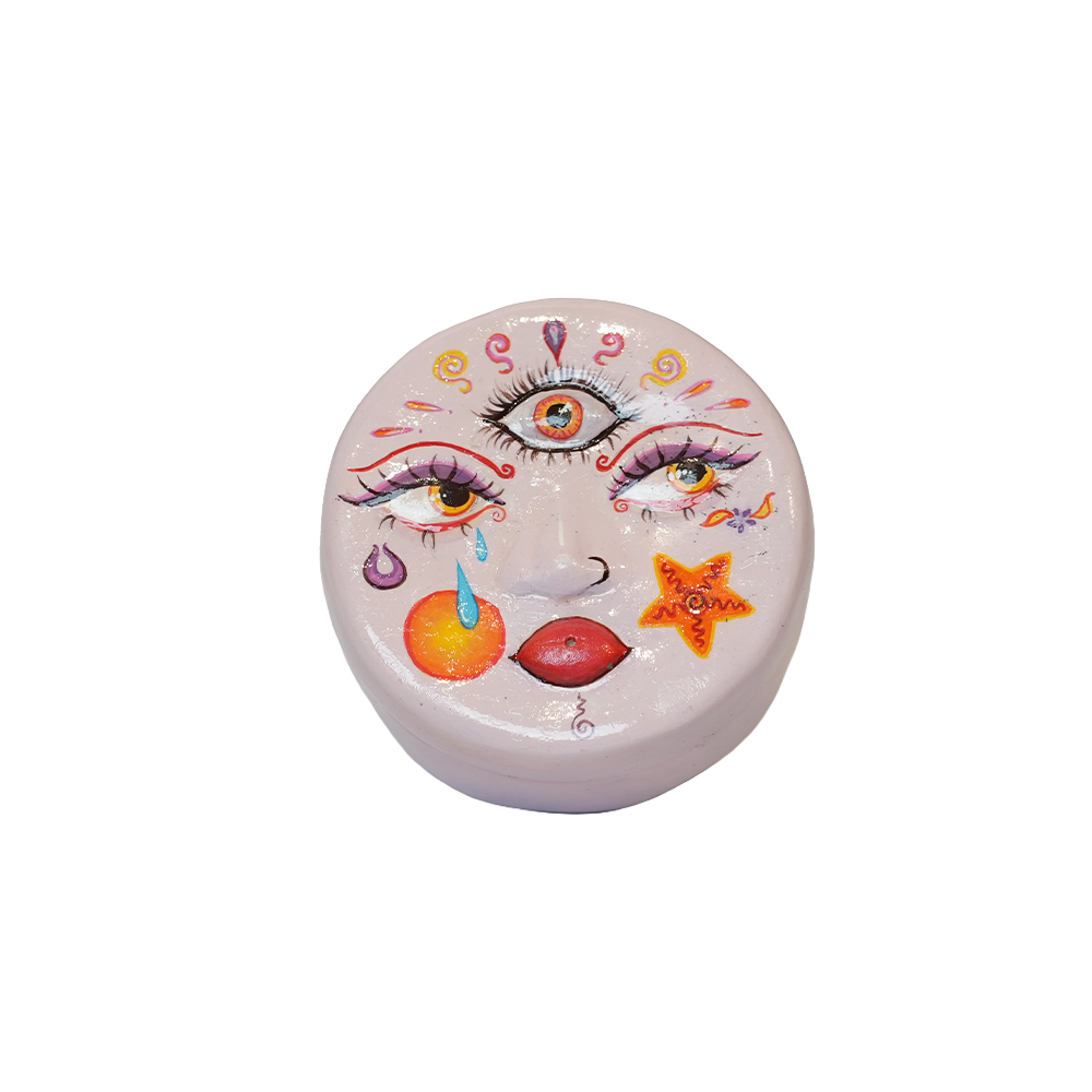 Handmade Keepsake Jar - Sun & Incense holder