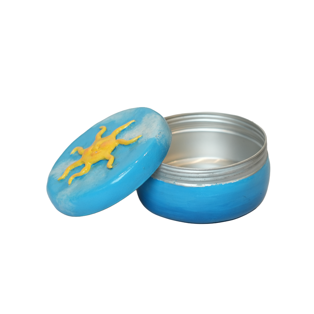 Handmade Keepsake Jar - Sun & Incense holder