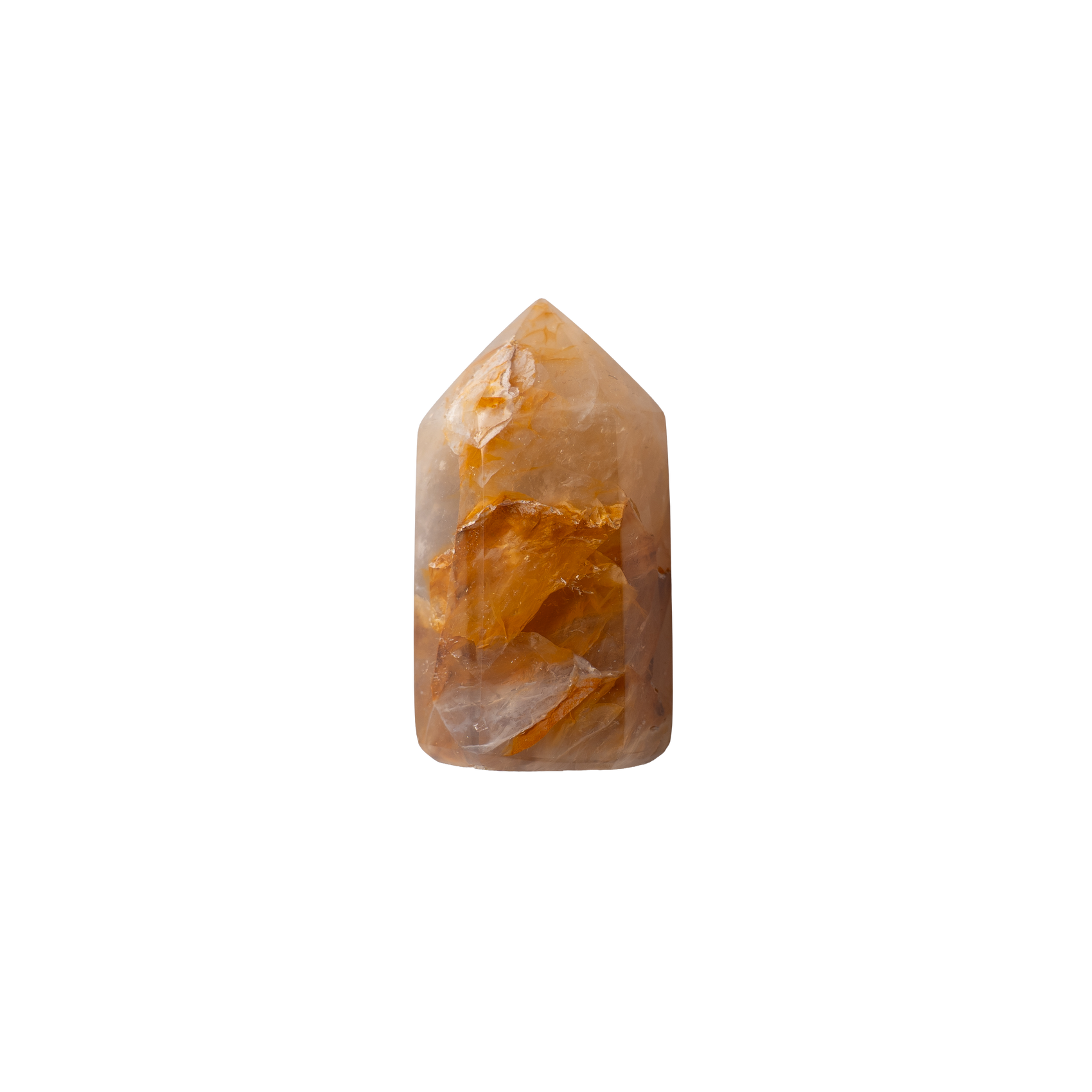 Yellow Hematoid Quartz Tower