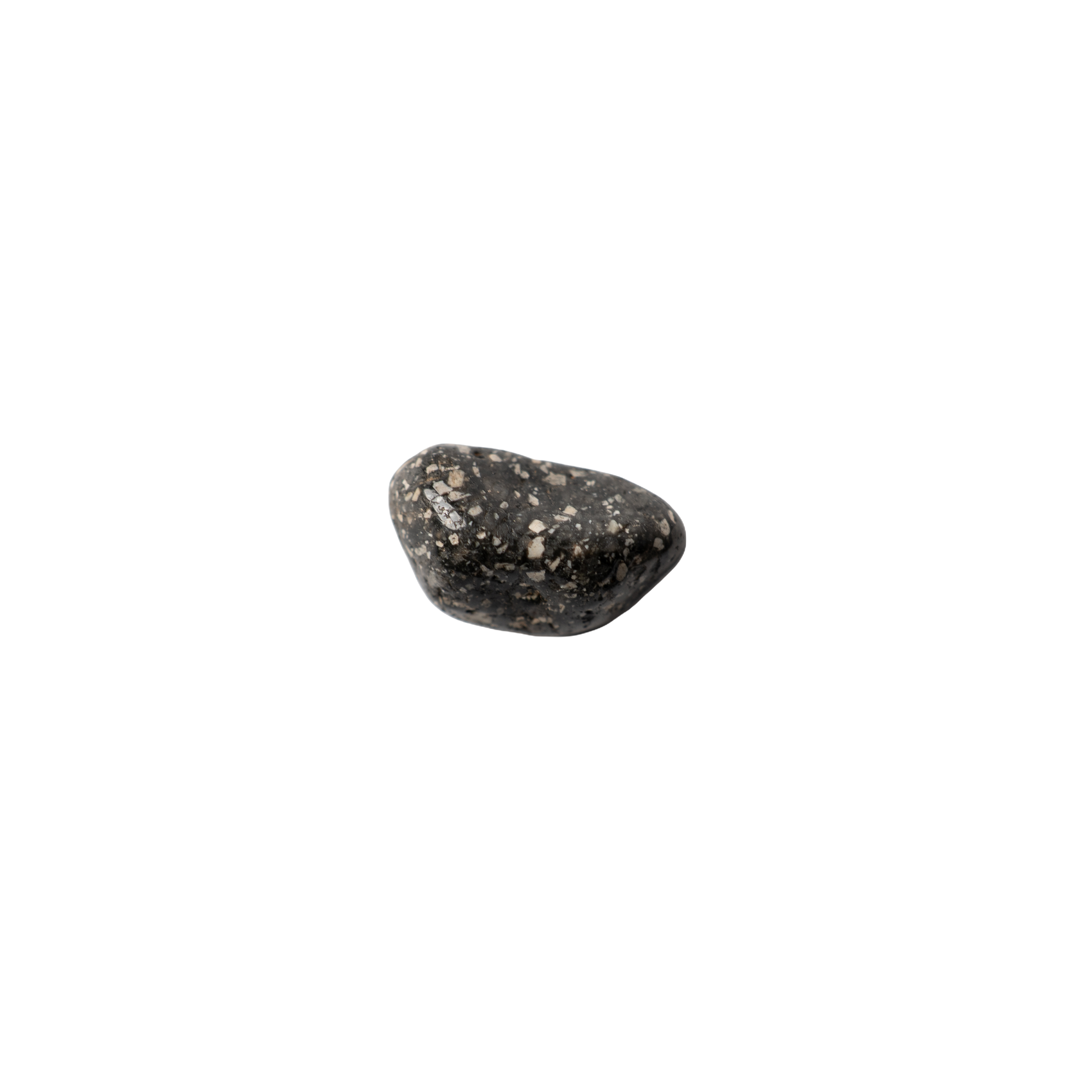 Medium African tumble stone – Guinea fowl