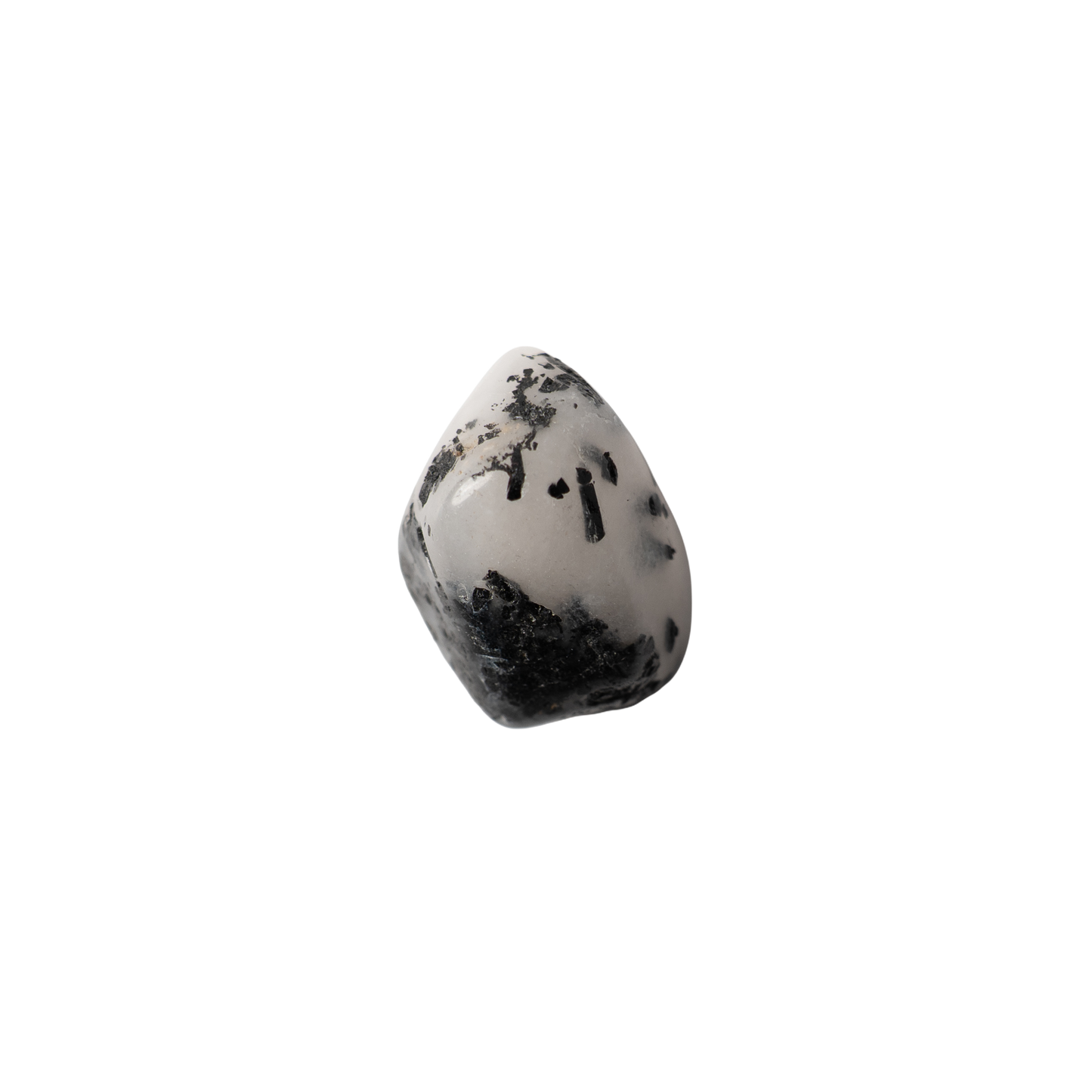 Tourmaline quartz A quality tumbled stone