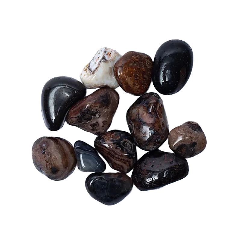 Red agate tumbled stone B quality