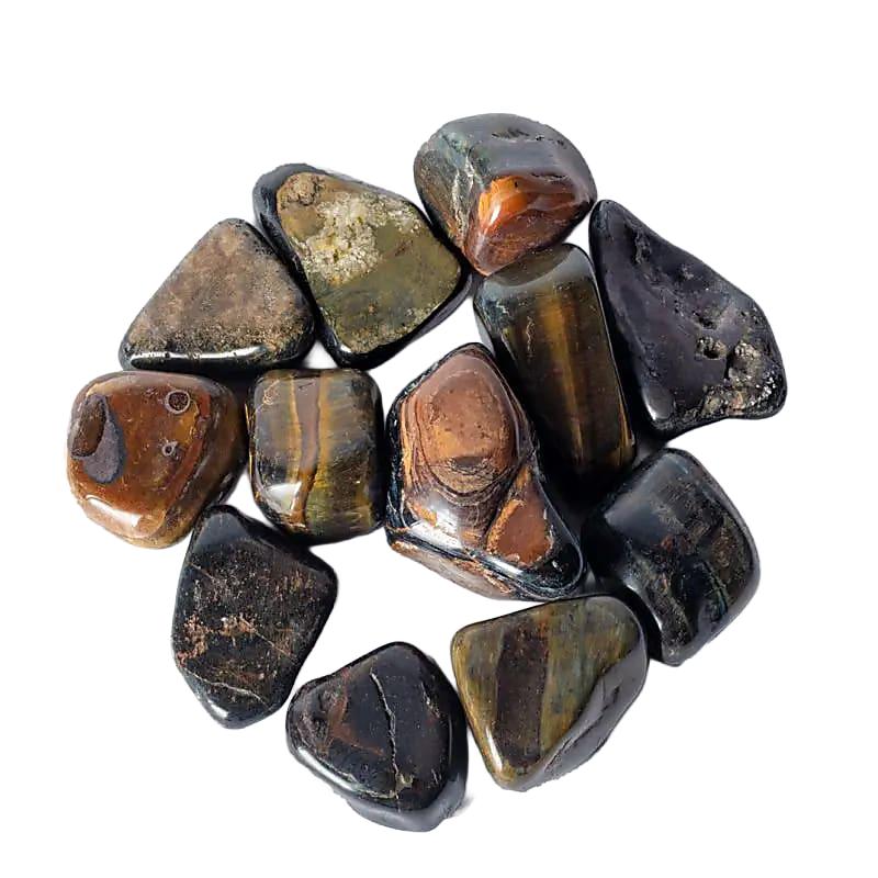 Falcon’s eye tumbled stone A quality