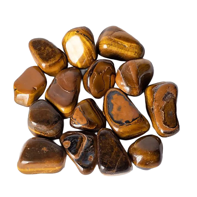 Tiger eye tumbled stone A quality