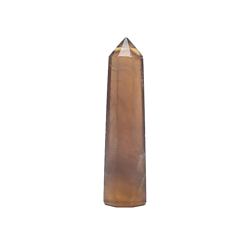 Yellow fluorite obelisk