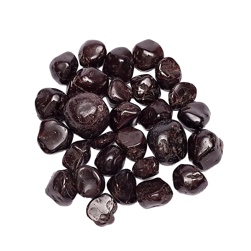 Garnet tumbled stone A quality