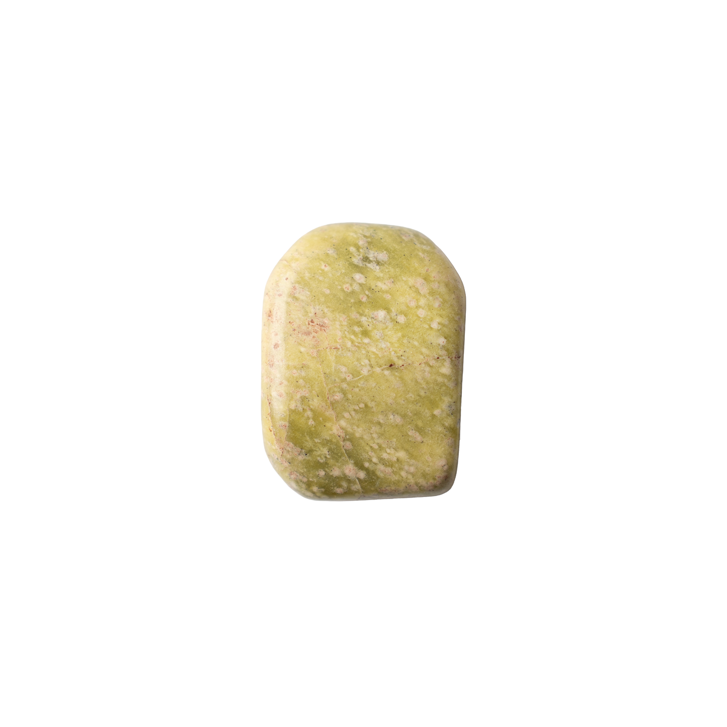 Yellow serpentine tumbled stone A quality