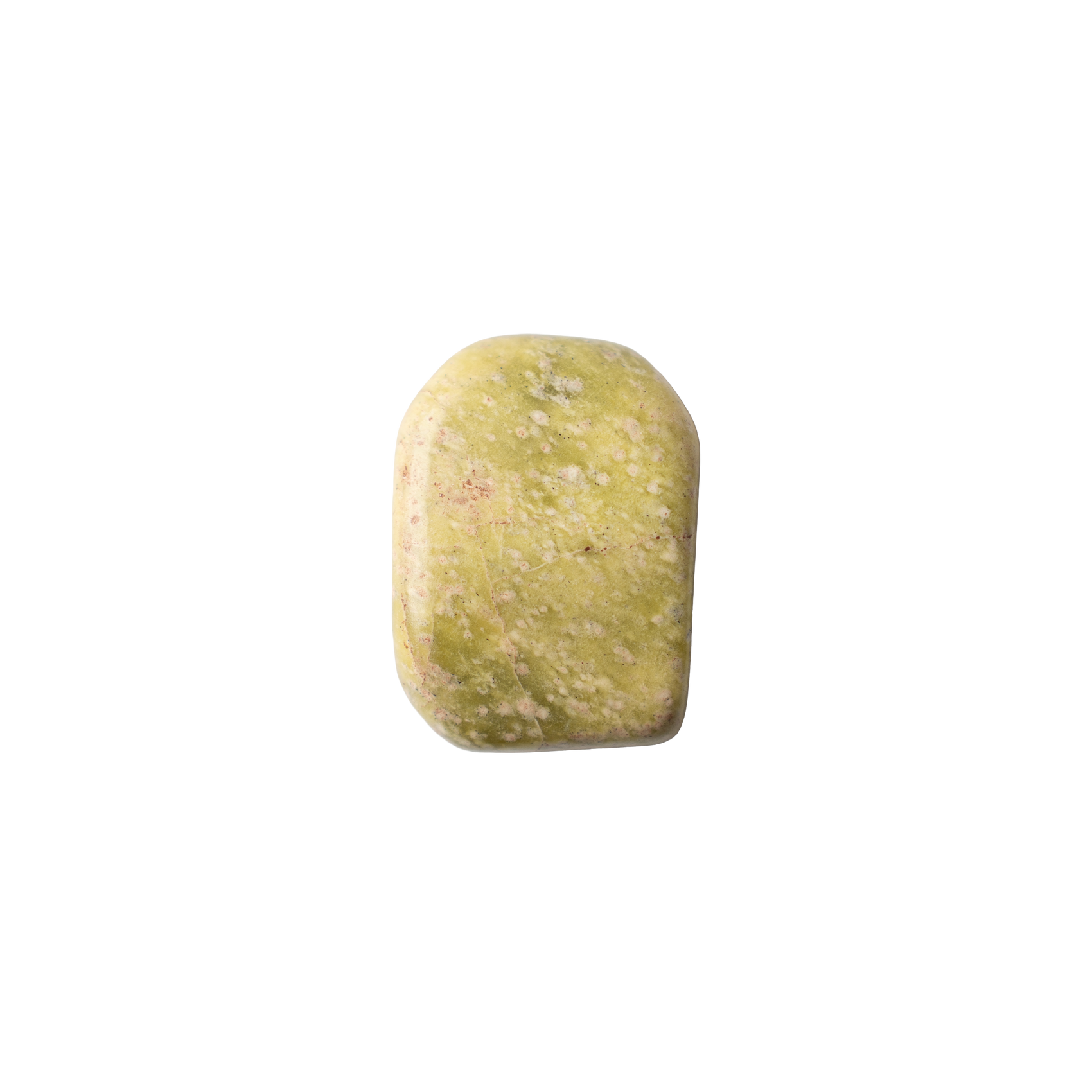 Yellow serpentine tumbled stone A quality