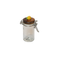 Glass Jar with Clay Figure