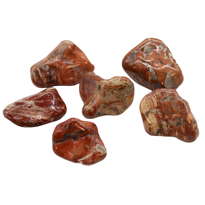 Large African tumble stone – Light jasper (Brecciated)