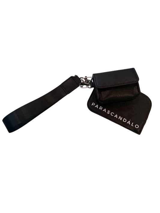 Clip on Airpods Pouch and Coin Pocket Set Black