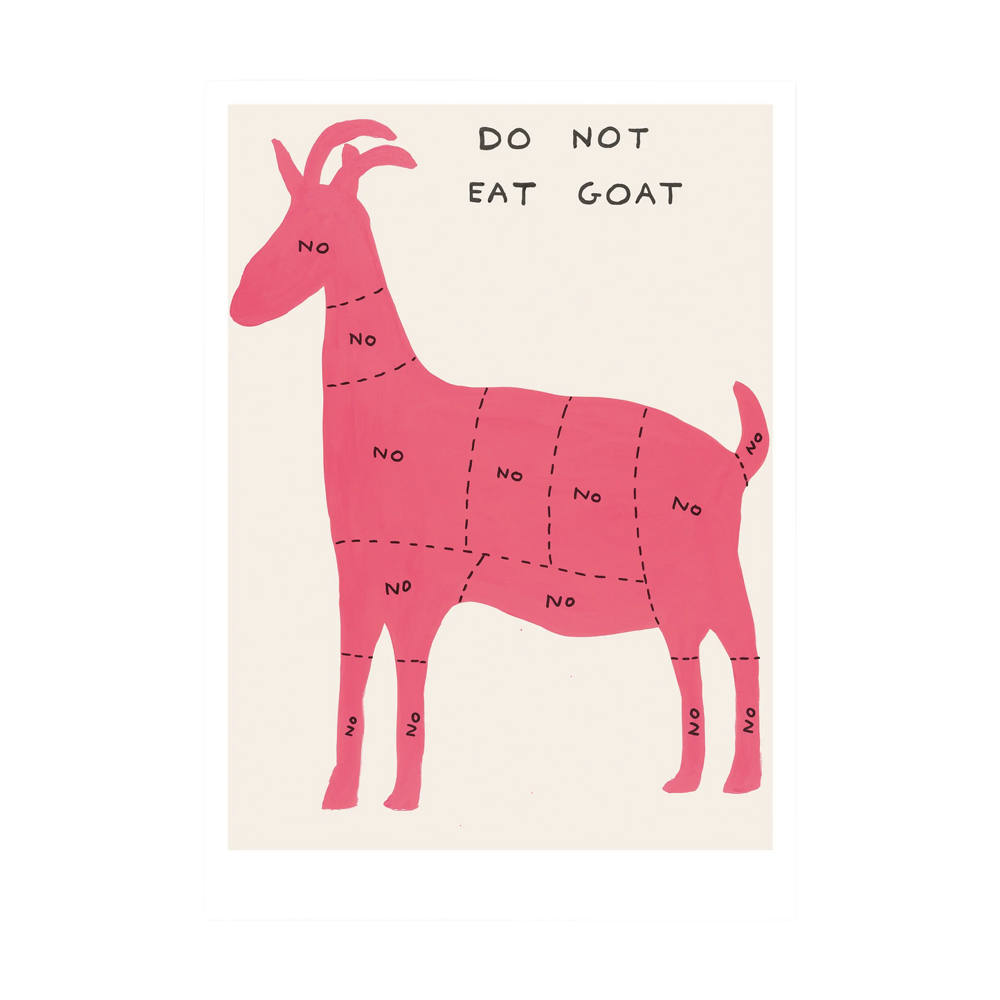 Do Not Eat Goat Postcard