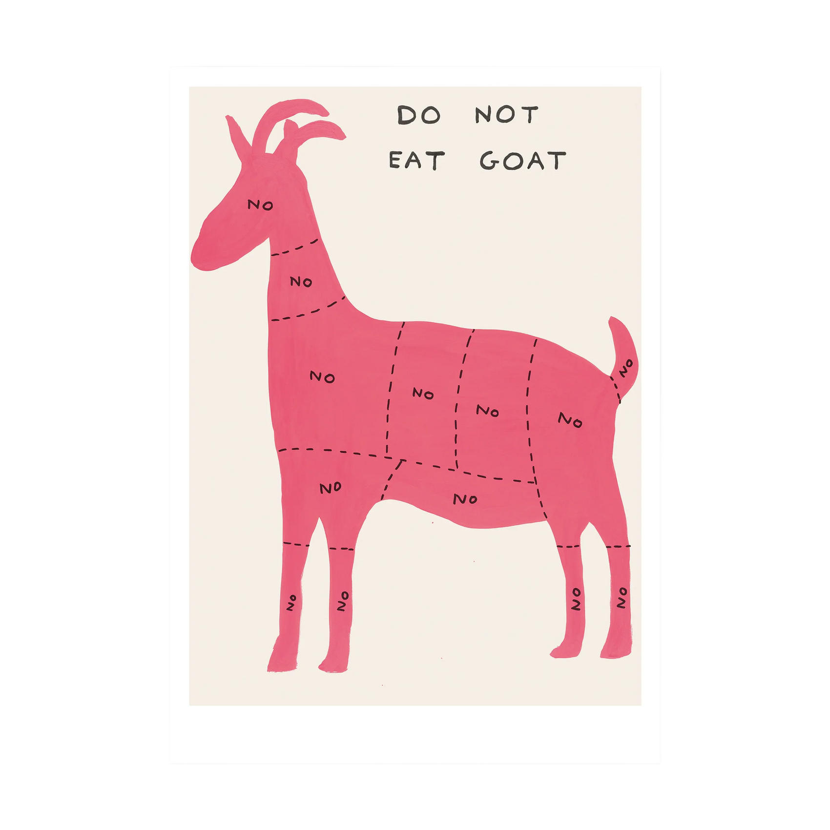 Do Not Eat Goat Postcard