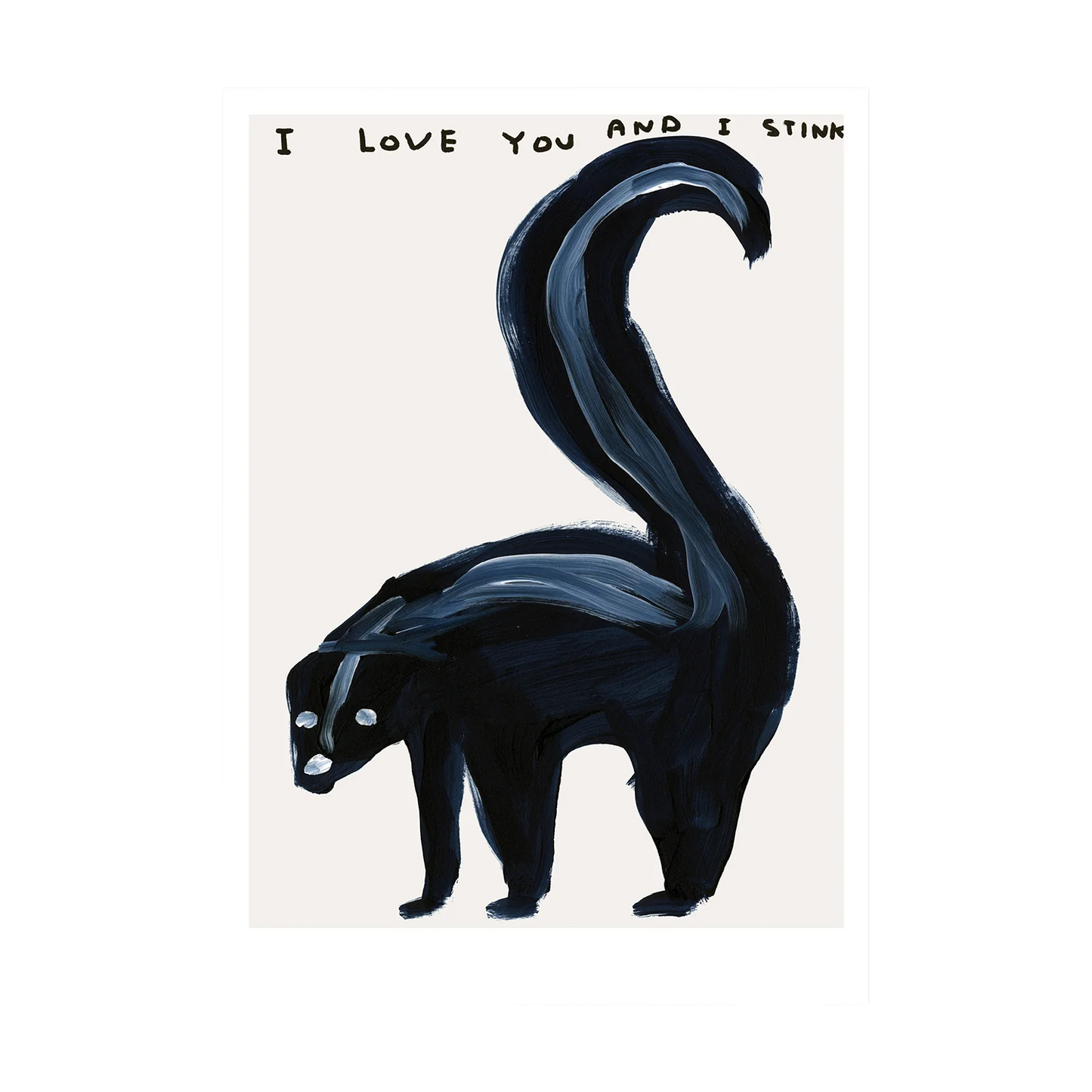 I Love You and I Stink Postcard