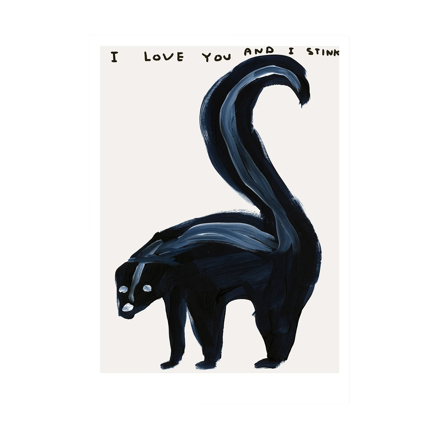 I Love You and I Stink Postcard