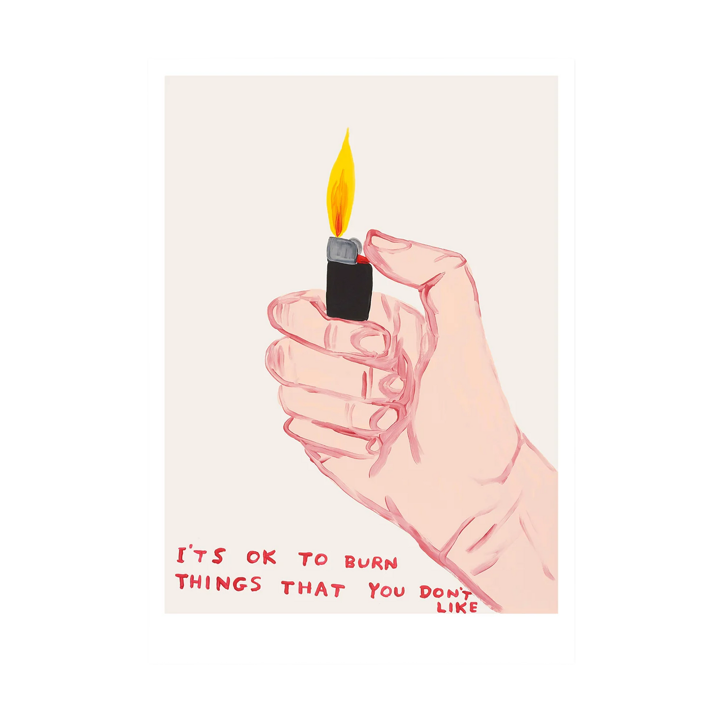 ItsOkToBurnThingsThatYouDontLike Postcard