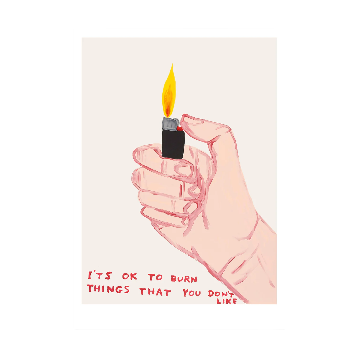 ItsOkToBurnThingsThatYouDontLike Postcard