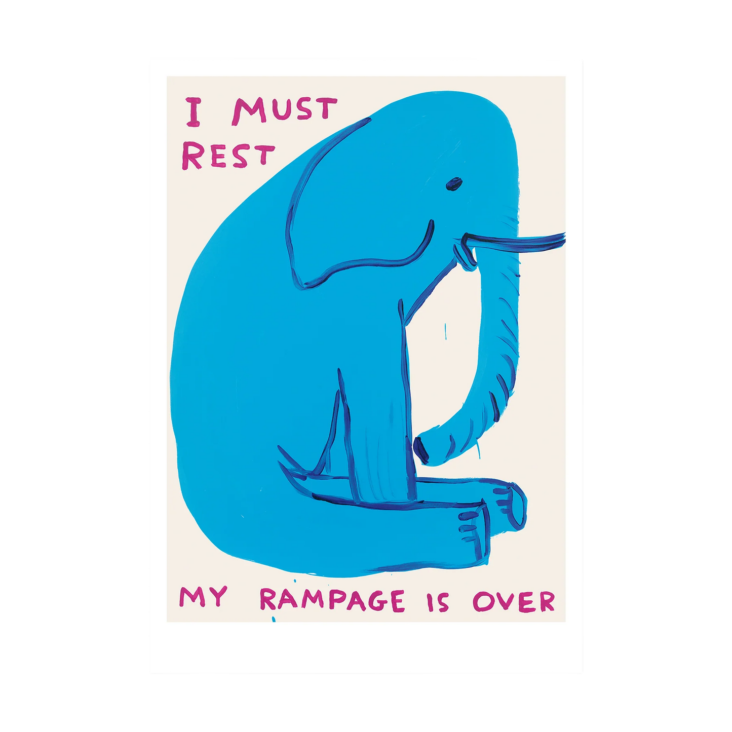 I Must Rest, My Rampage Is Over Postcard