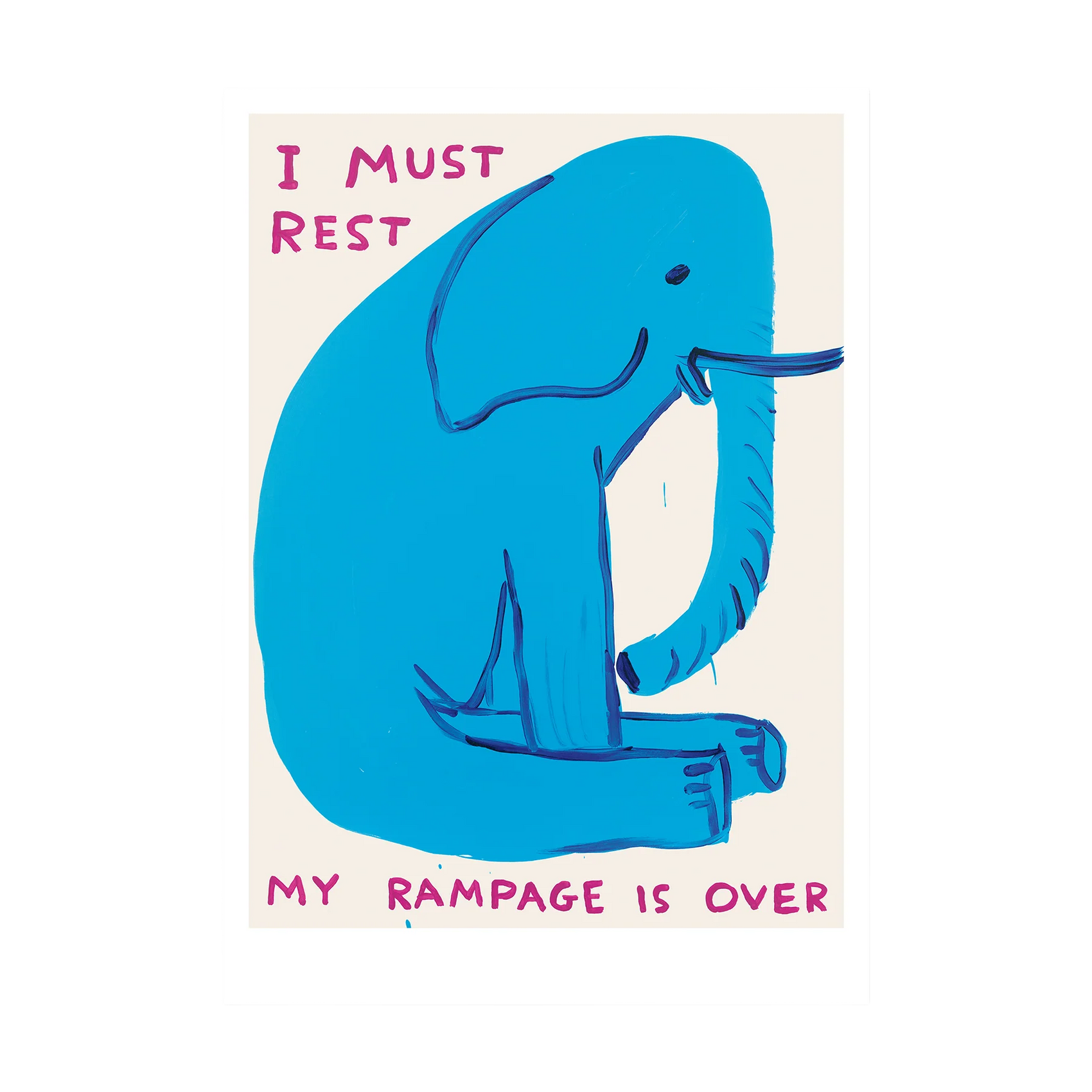 I Must Rest, My Rampage Is Over Postcard