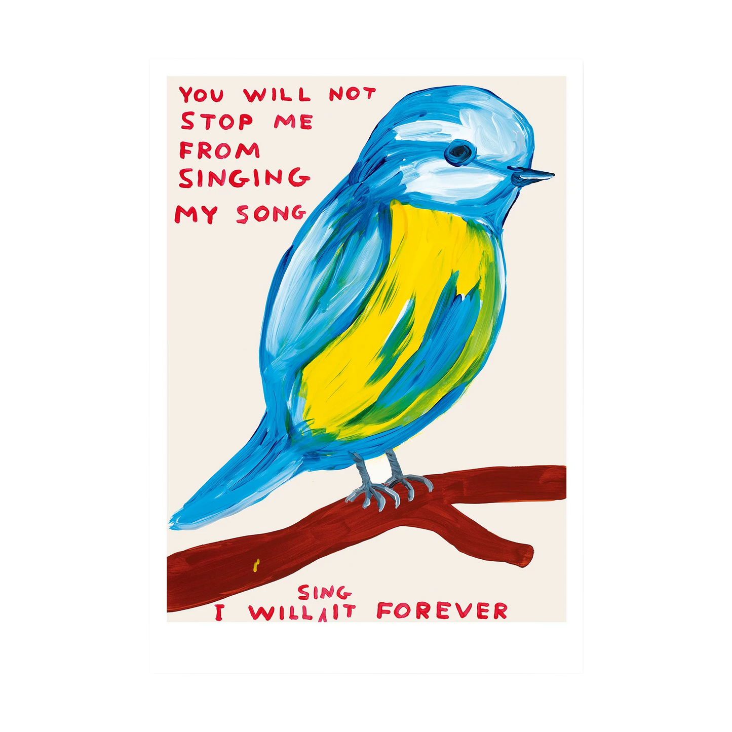 You Will Not Stop Me From Singing My Song Postcard