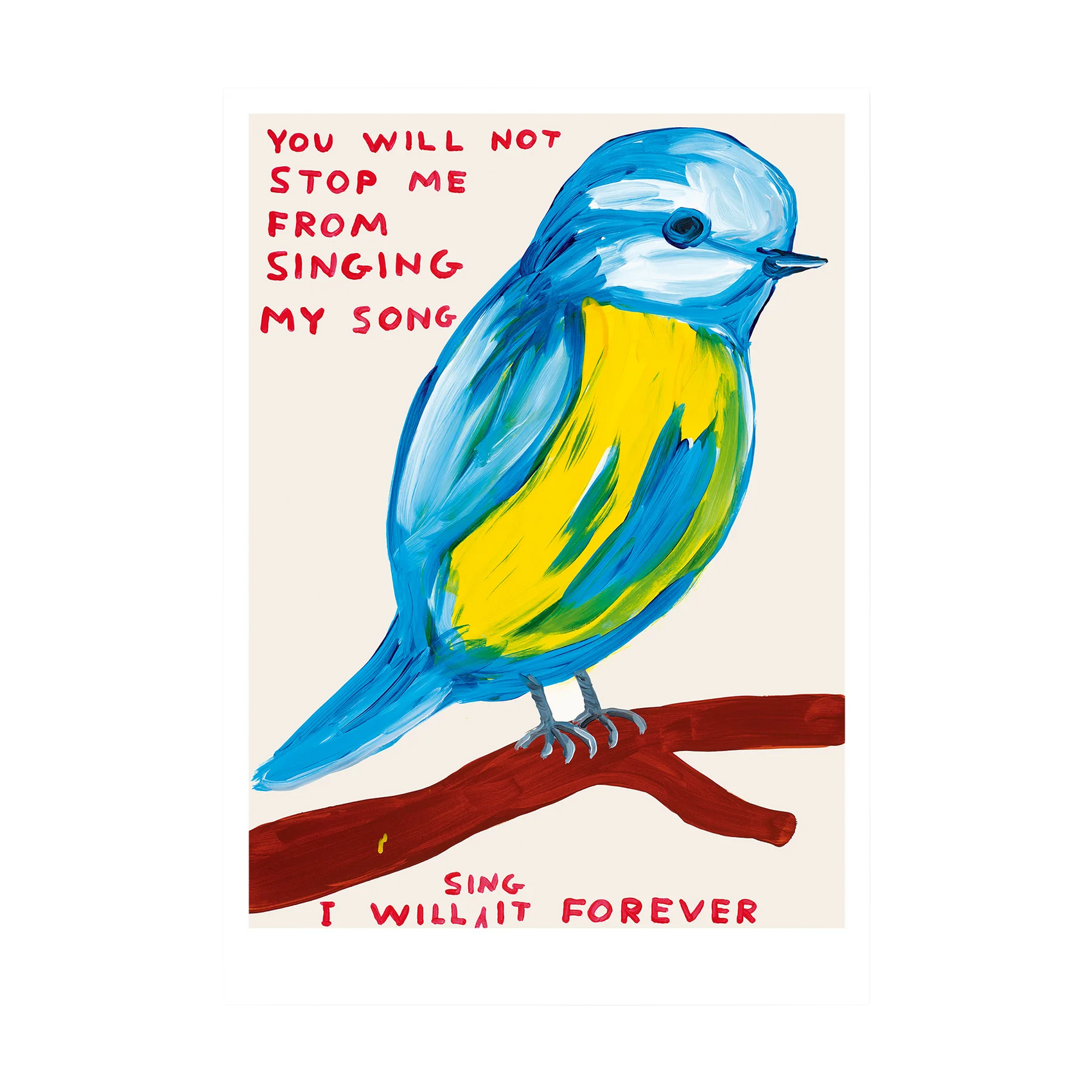 You Will Not Stop Me From Singing My Song Postcard