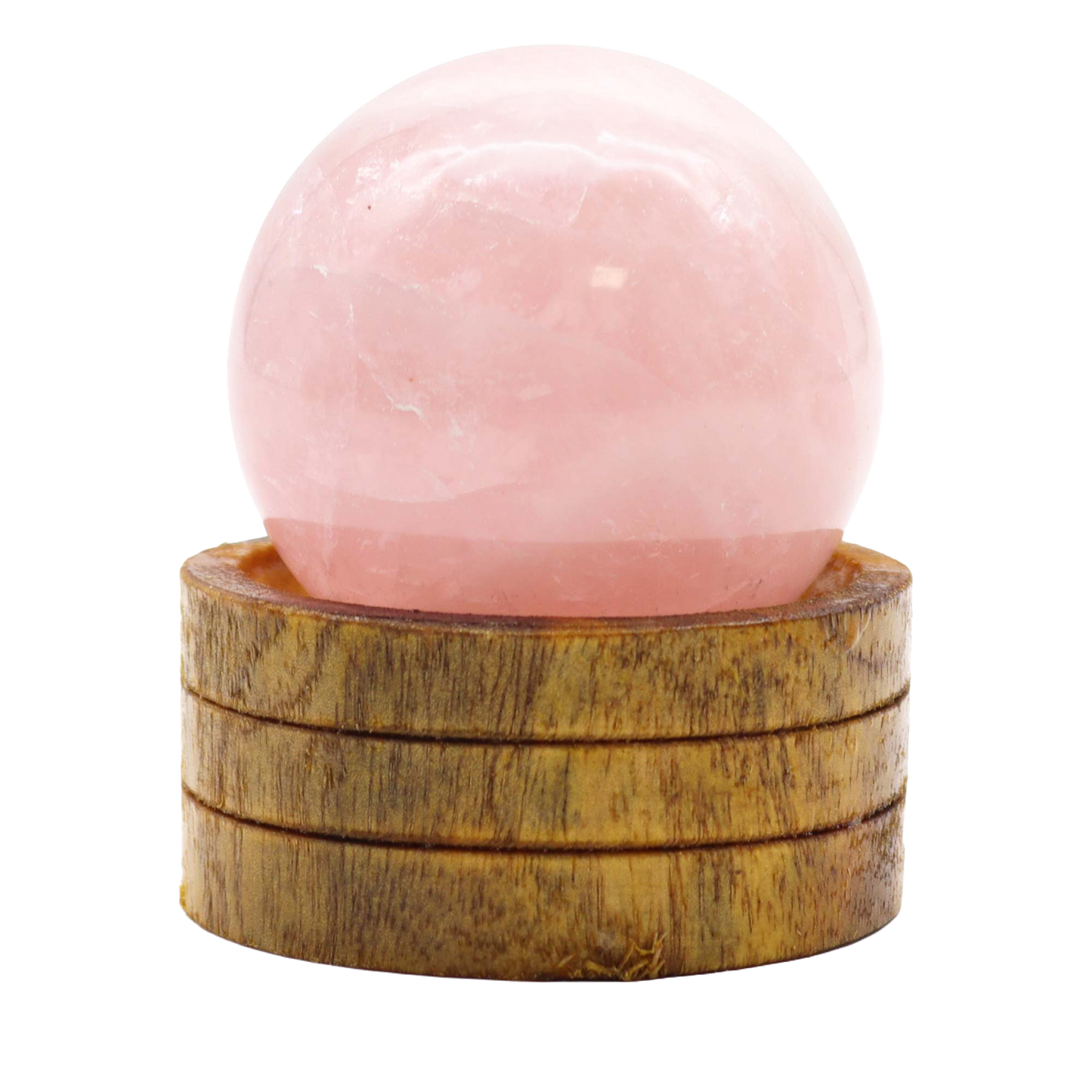 Crystal sphere – Rose quartz with stand