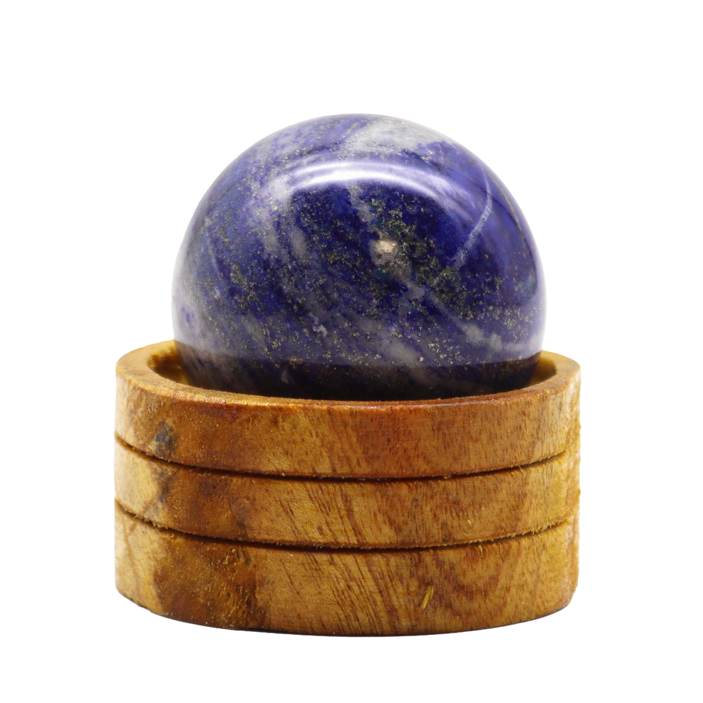 Crystal sphere – Afghan lapis with stand