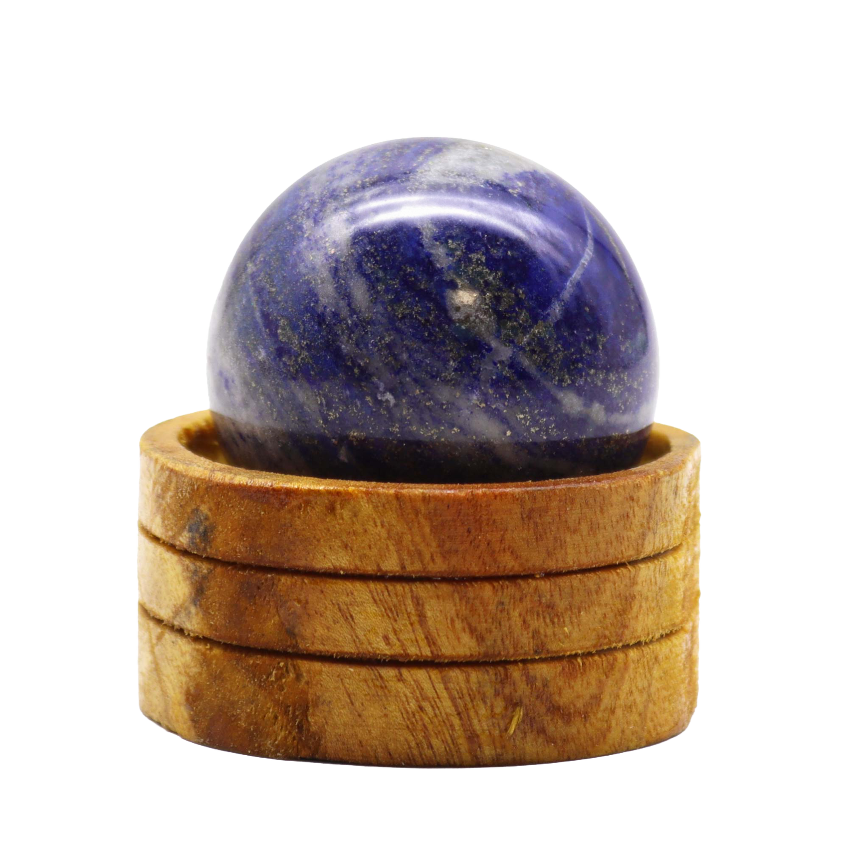 Crystal sphere – Afghan lapis with stand