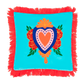 Cushion Milagro Heart Fringes