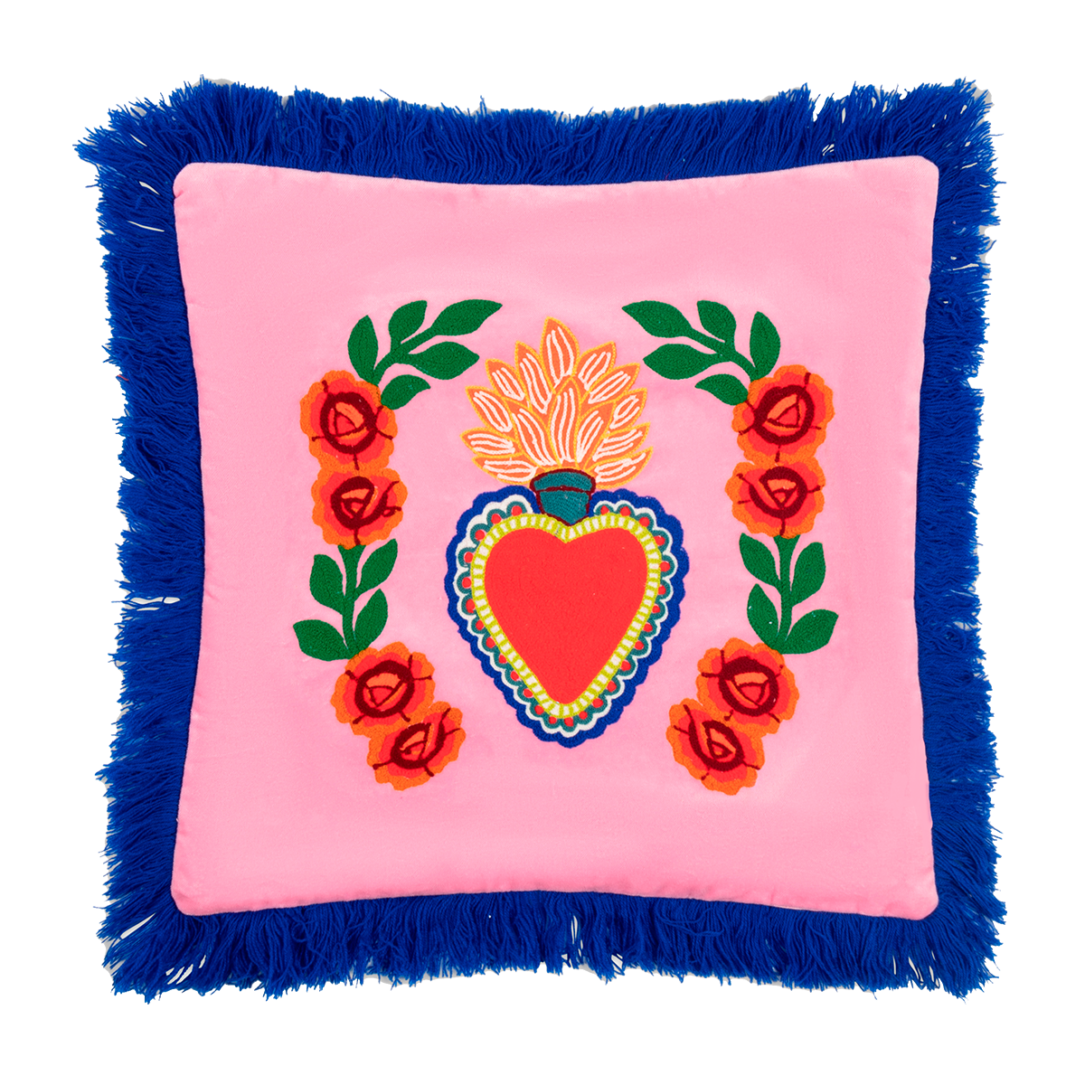 Cushion Milagro Heart Fringes