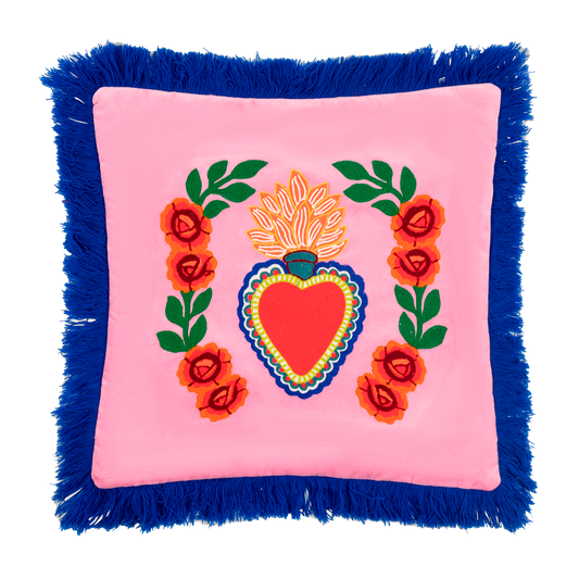 Cushion Milagro Heart Fringes