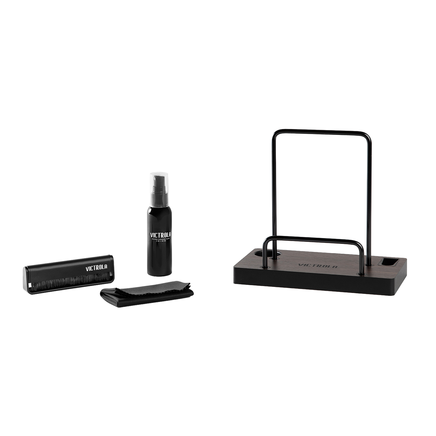 Victrola VA-55-ESP-EU Cleaning Kit with Stand – Wood