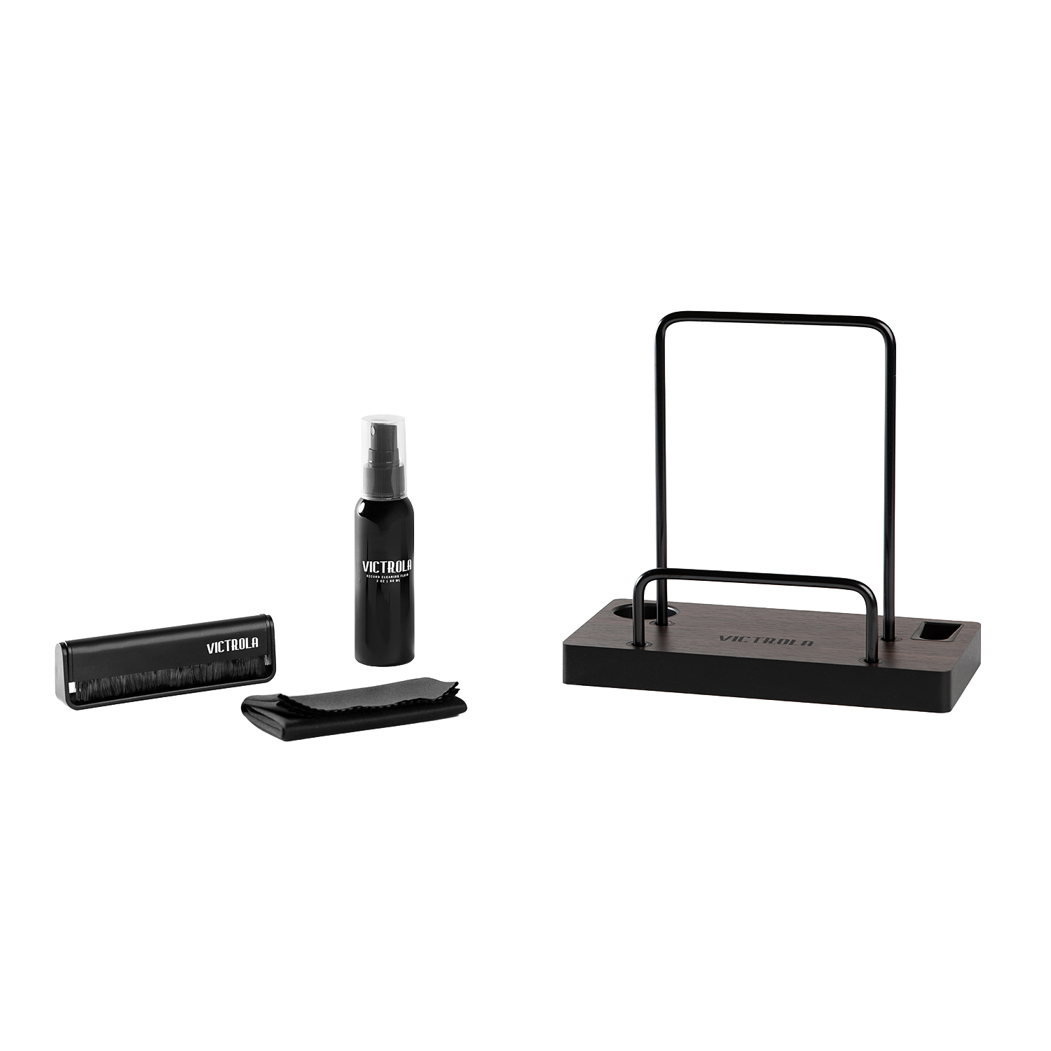 Victrola VA-55-ESP-EU Cleaning Kit with Stand – Wood