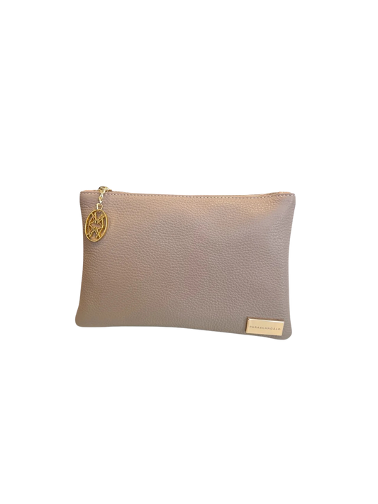 Julia Clutch Handbag - Beige