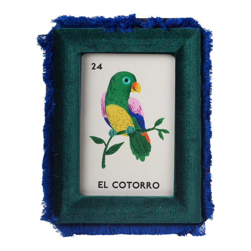 Velvet photoframe 10x15cm