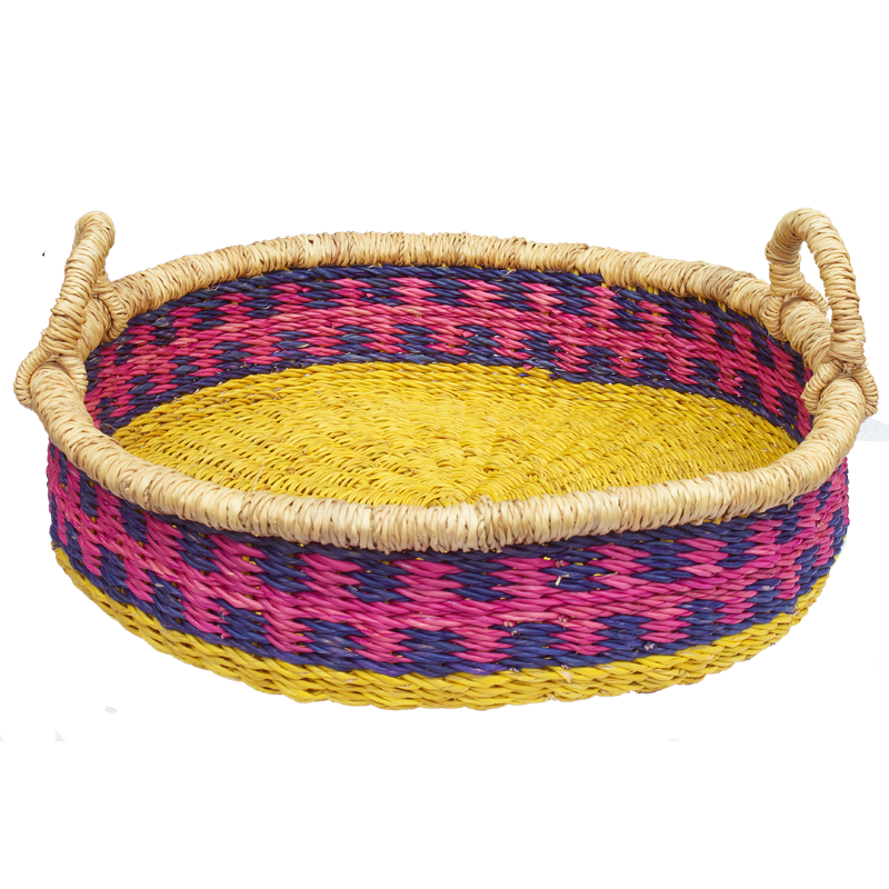 Fruitbasket round pink blue