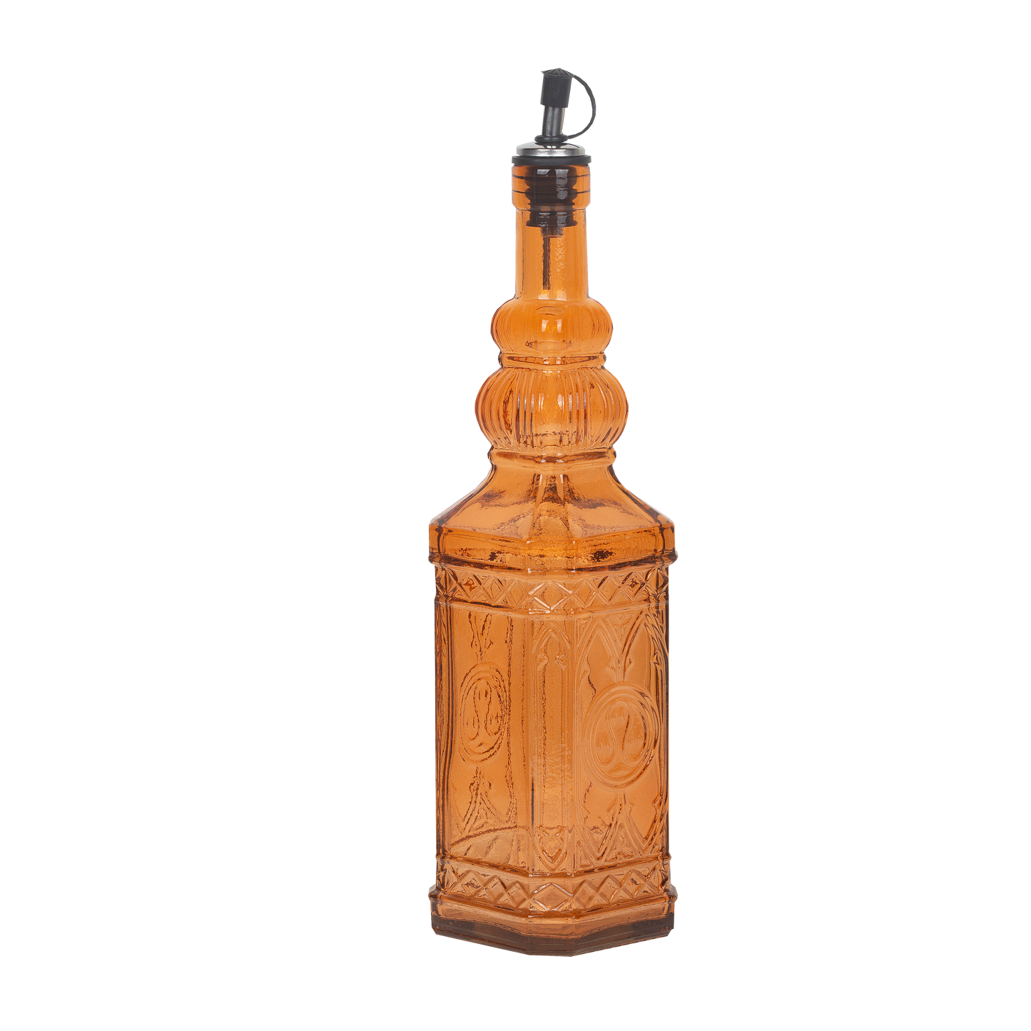 Bottle recycled glass orange 700 cc