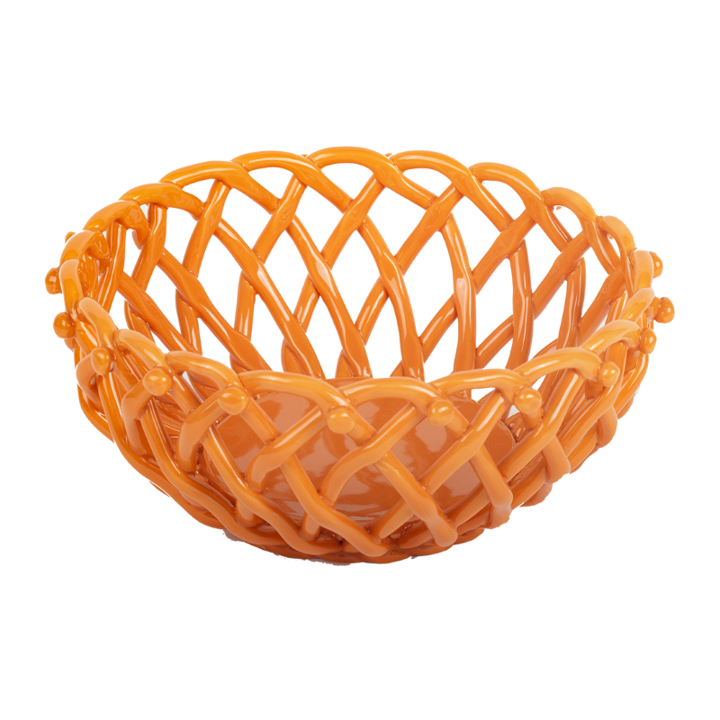 Basket porcelain round