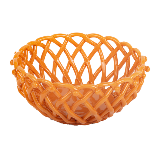 Basket porcelain round