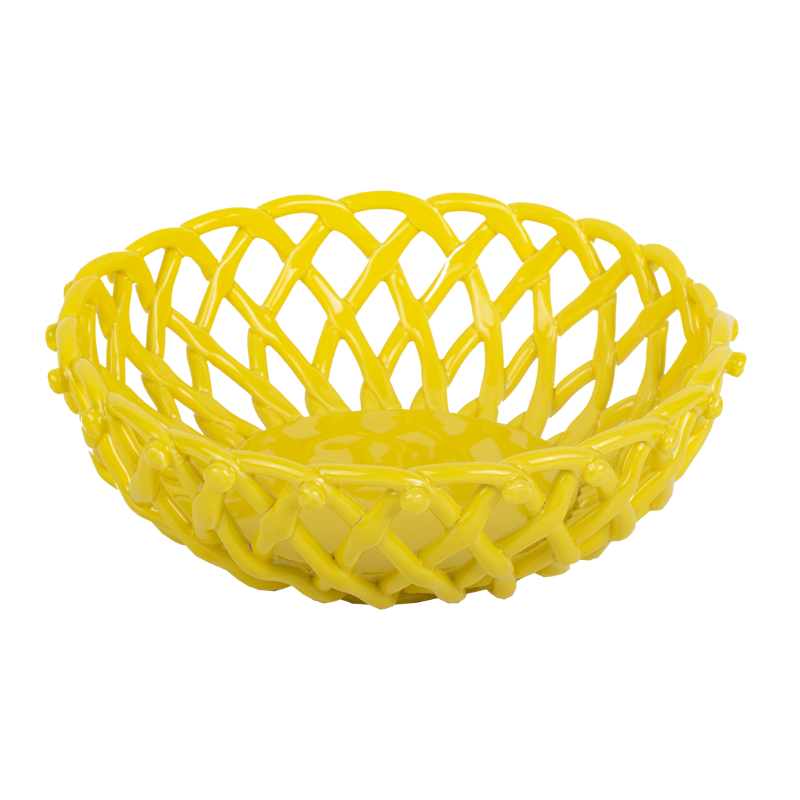 Basket porcelain round