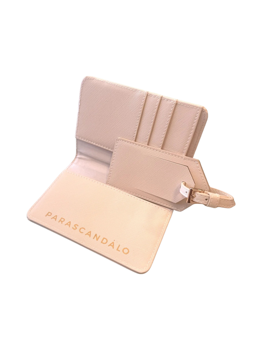 Passport Cover and Luggage Tag Panna
