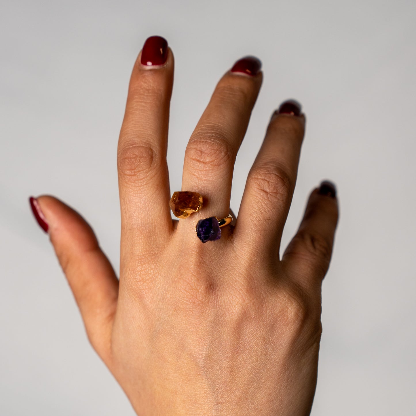 Amethyst Citrine Ring