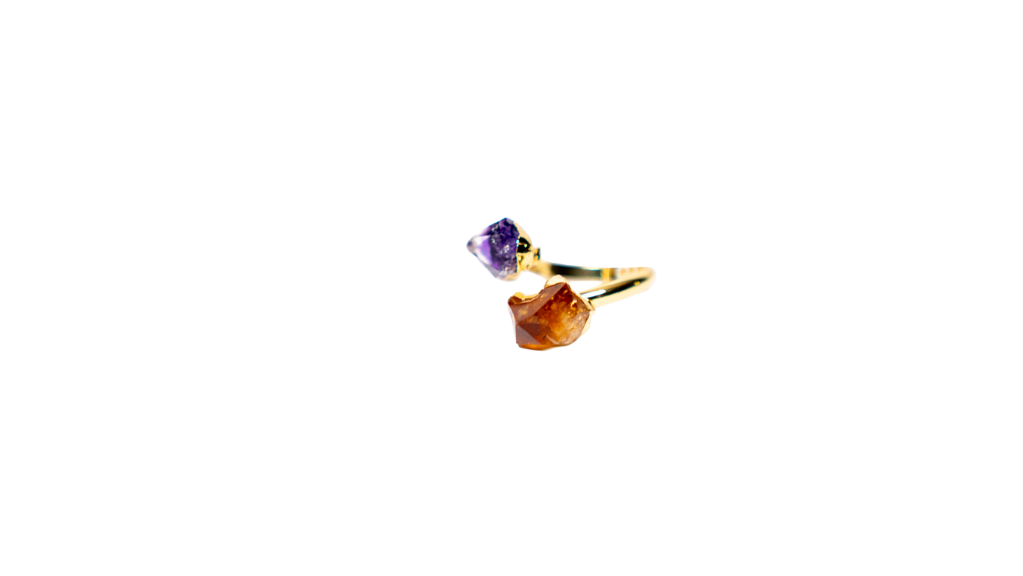 Amethyst Citrine Ring