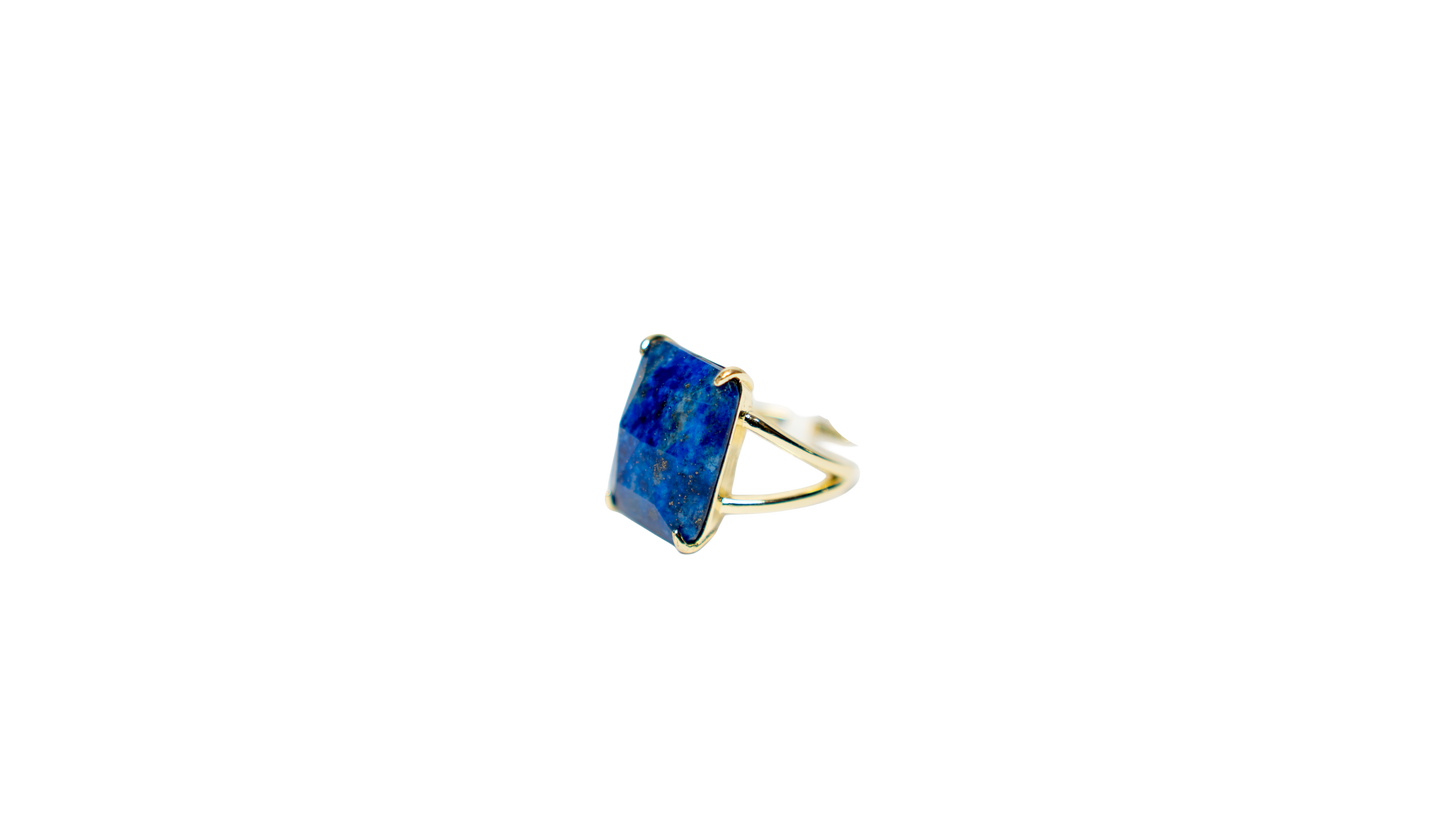 Lapis Lazuli Swirl Ring