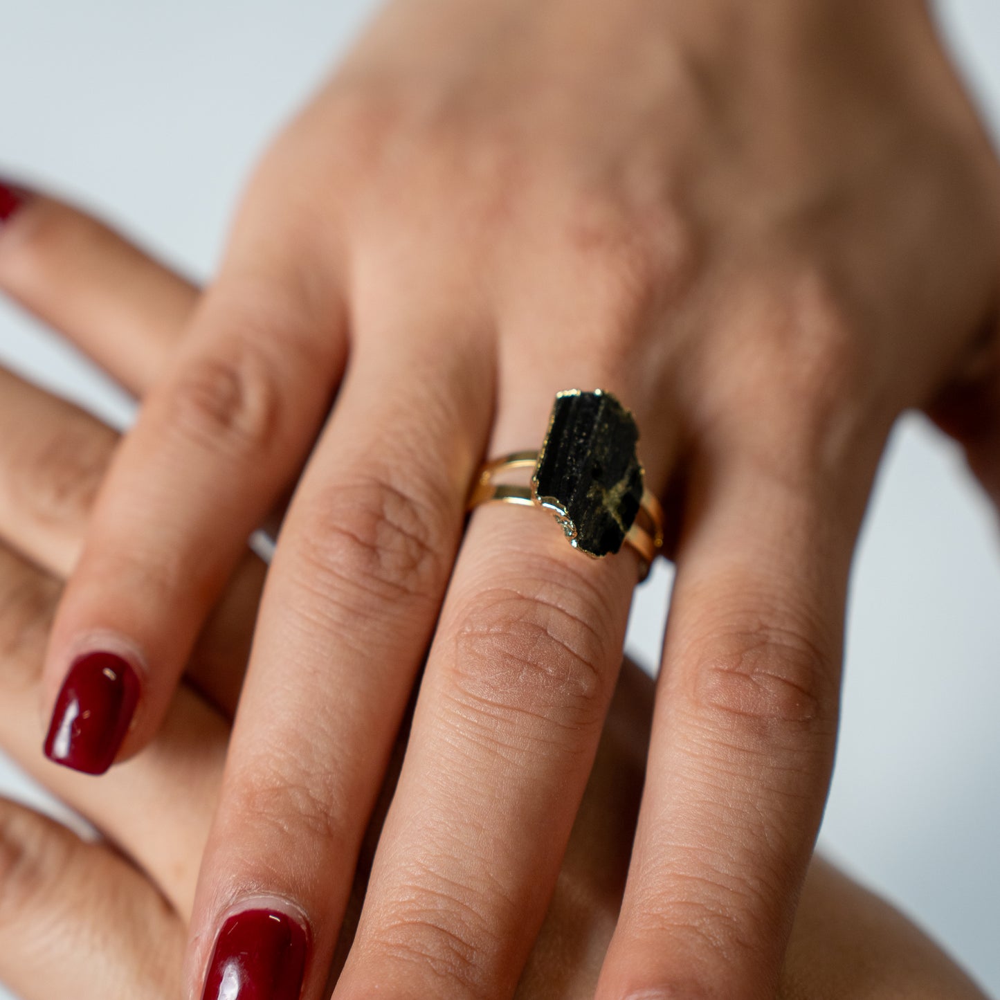 Black Tourmaline Ring