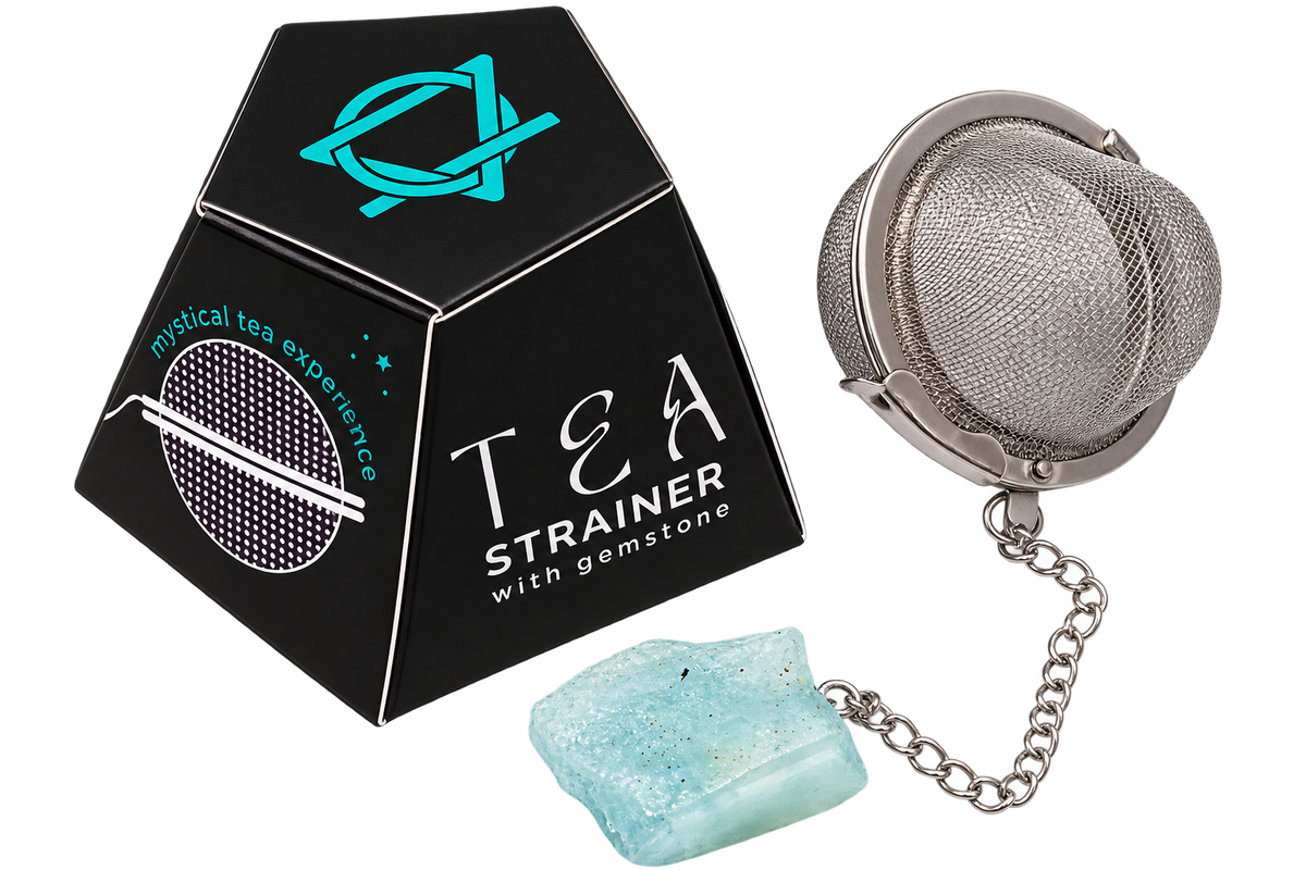 Raw Crystal Gemstone Tea Strainer