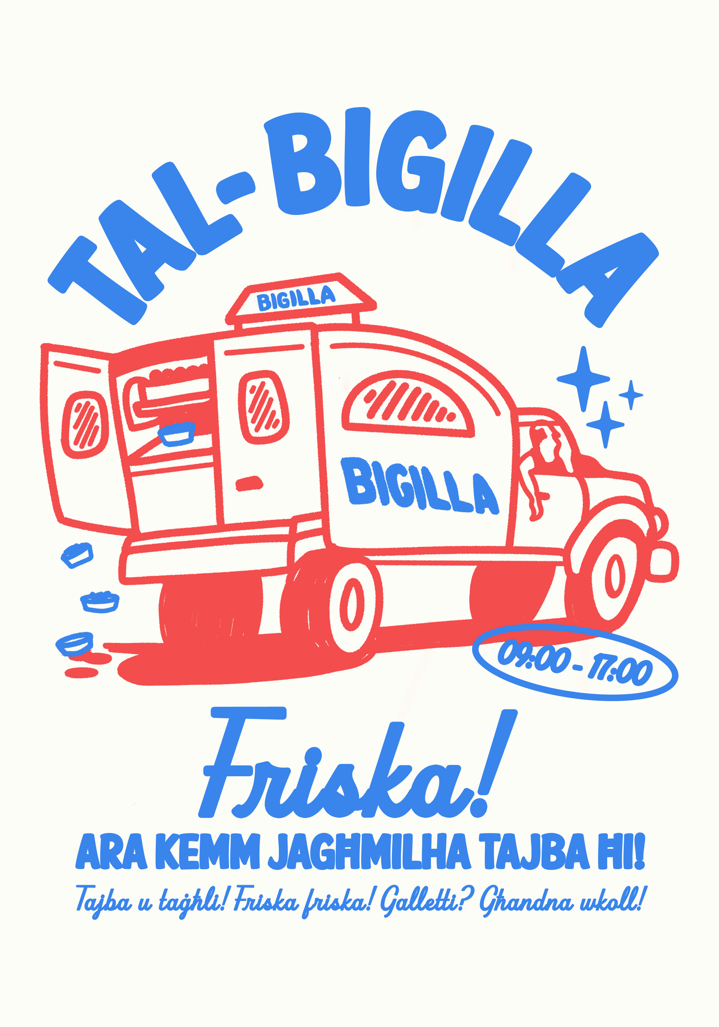 Tal- Bigilla Poster White