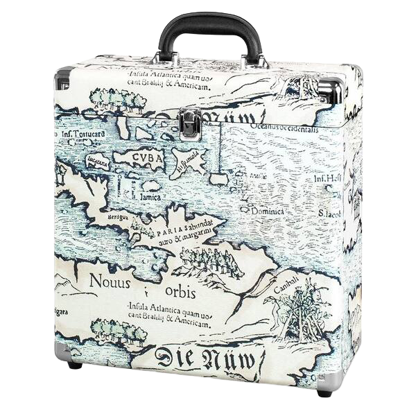Victrola VSC-20-P4 Vinyl Storage Case – Map Print